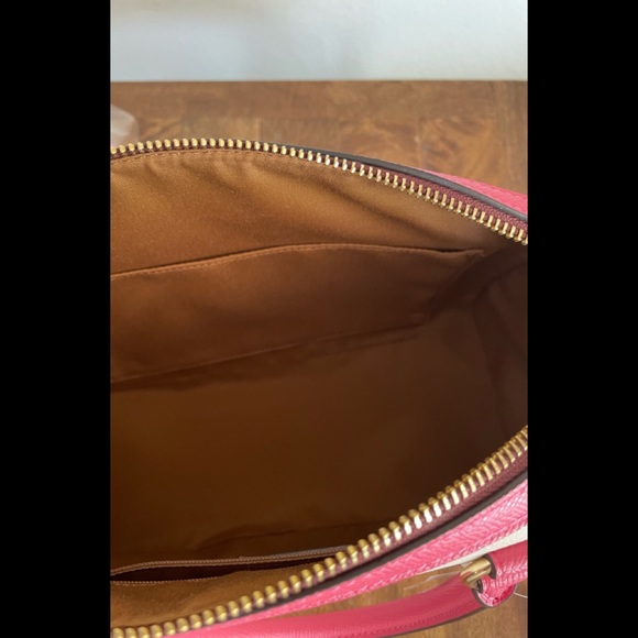 New Coach Rowan Satchel In Colorblock and Wallet - Picture 10 of 15